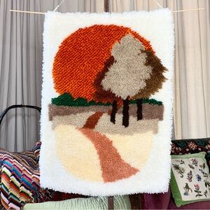 70s Sunset Latch Hook Rug